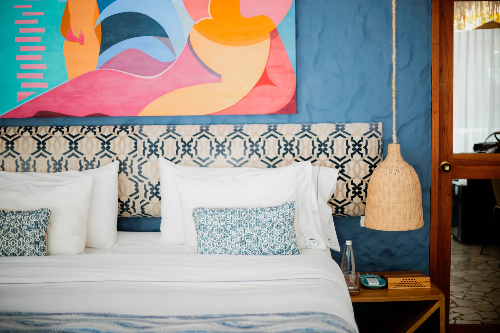 An interior detail at Blue Apple Beach